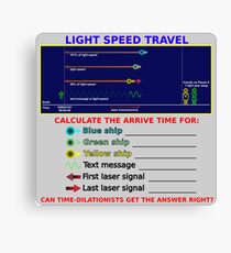 Science - Light Speed Travel Canvas Print