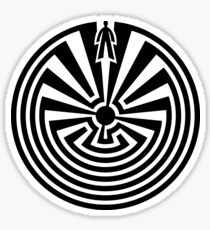 Man in the Maze, Journey through life, I'itoi, Papago Sticker