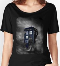 Blue Box in The Mist Women's Relaxed Fit T-Shirt