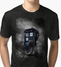 Blue Box in The Mist Tri-blend T-Shirt