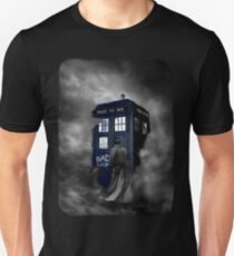 Blue Box in The Mist Unisex T-Shirt