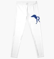 Blue Horse Silhoutte RR Legs Running Retro Leggings