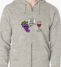 Matured Wine Zipped Hoodie