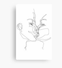 Kissing Canvas Print
