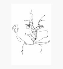 Kissing Photographic Print
