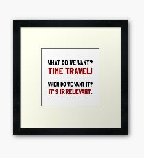 Time Travel Framed Print