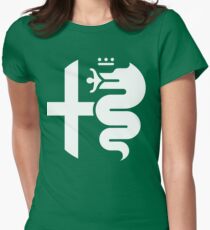 White Alfa Romeo of Birmingham Logo Women's Fitted T-Shirt