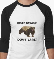 Honey Badger Don't Care Men's Baseball ¾ T-Shirt
