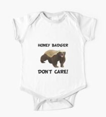 Honey Badger Don't Care One Piece - Short Sleeve