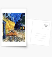 Vincent van Gogh - Die Café-Terrasse auf dem Place de Forum in Arles bei Nacht Postkarten