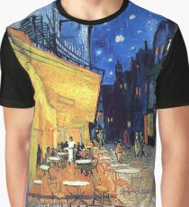Vincent van Gogh - The Cafe Terrace on the Place de Forum in Arles at Nigh Graphic T-Shirt