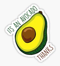 Pegatina Es un aguacate gracias