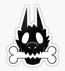 Werewolf with his bone! Sticker