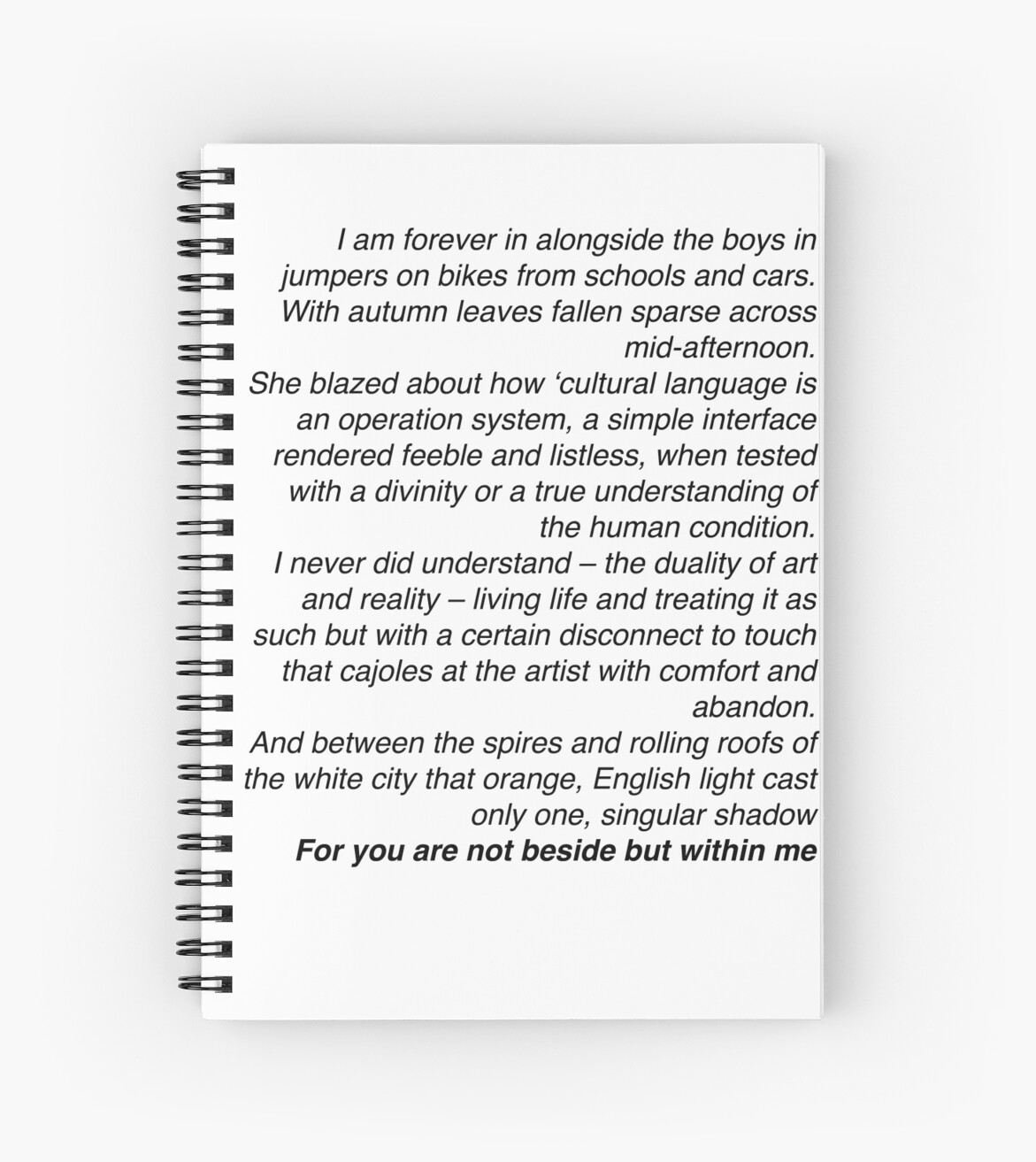 Loving Someone - The 1975 " Spiral Notebooks by rosewelldesigns ...