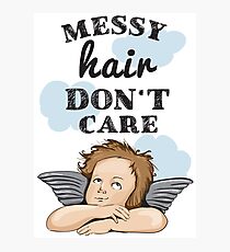 Messy Hair Quotes Wall Art Redbubble
