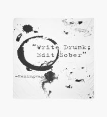Hemingway Writer's Quote Scarf