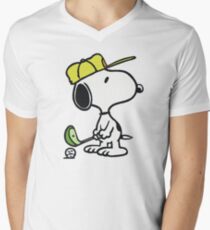 Snoopy Golf Men's V-Neck T-Shirt