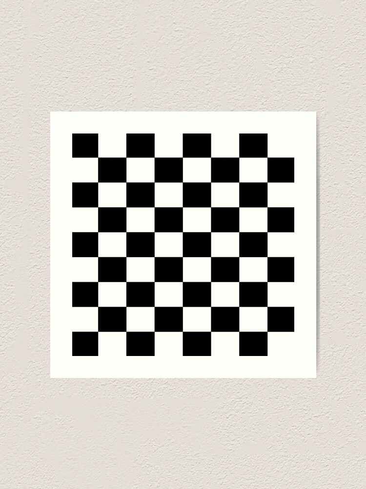 checkerboard black