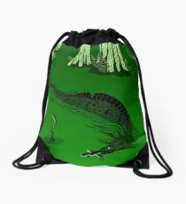 Swamp Dragon Drawstring Bag