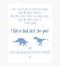 curse your sudden but inevitable betrayal, firefly, light blue Photographic Print