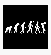 Human Evolution Parkour Evolution Photographic Print