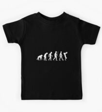 Human Evolution Parkour Evolution Kids Tee