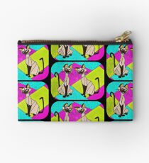 siamese cats - stained glass villains Studio Pouch
