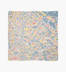 Amsterdam City Map Scarf