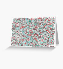 Rome City Map Greeting Card