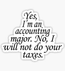 Accounting Sticker