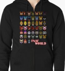 FNAF World Zipped Hoodie