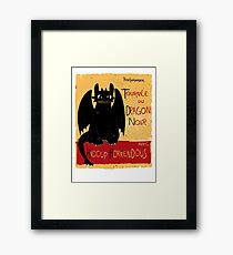 Dragon Noir Framed Print