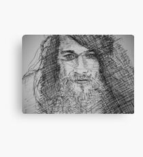 Ink Portrait Canvas Print