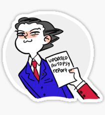 updated autopsy report Sticker