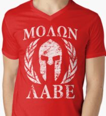 Camiseta de cuello en V molon labe 1