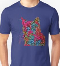 Artificial neural style Rose wild cat Slim Fit T-Shirt