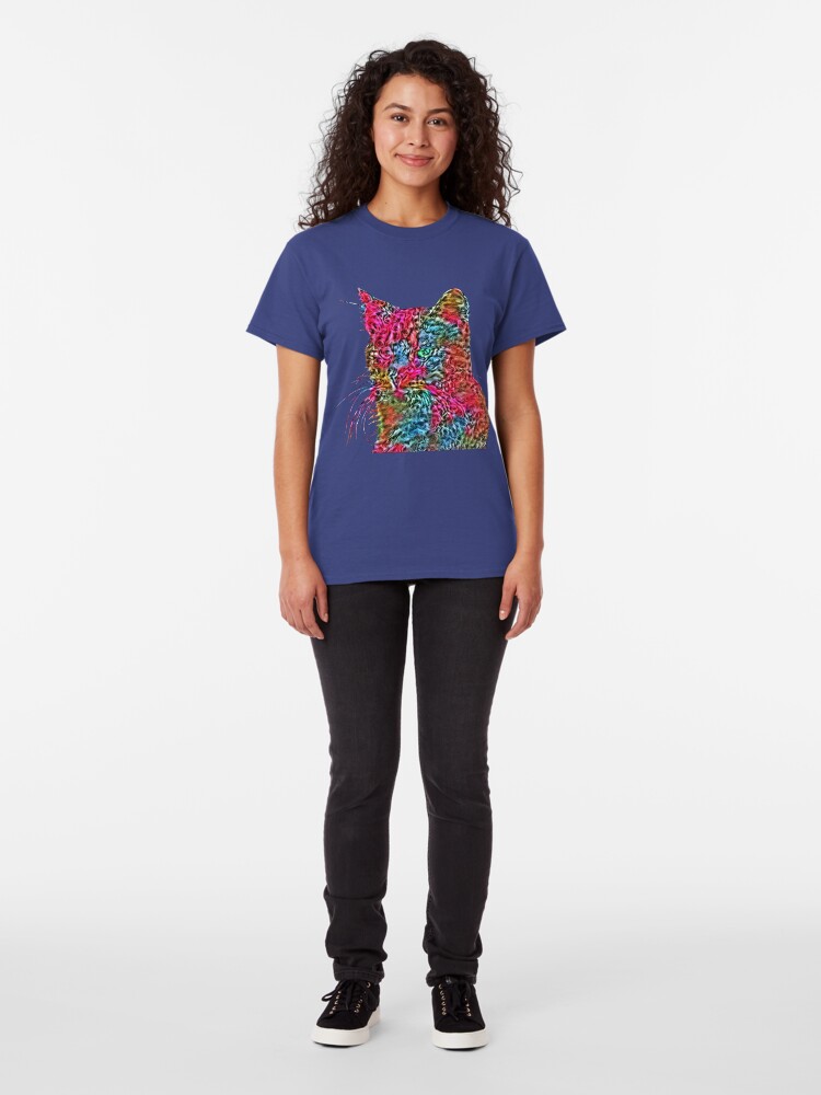 Alternate view of Artificial neural style Rose wild cat Classic T-Shirt