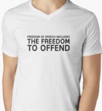 Free Speech Liberty Freedom Free Political Men's V-Neck T-Shirt