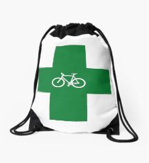 Bike Pharmacy Drawstring Bag