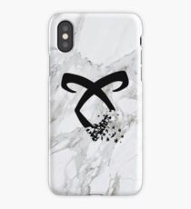 marble angelic rune iPhone Case/Skin
