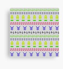 Retro Symbols Canvas Print