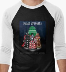 Marvel at the Su-WHO-per-heroes Men's Baseball ¾ T-Shirt