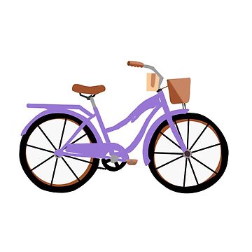 Pegatinas de bicicleta morada, Diseños únicos