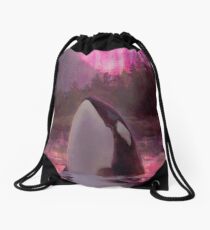 Aurora Orca - Killerwal und Nordlichter Küstenanstrich Turnbeutel