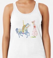 Retro lustiger Feiertag Racerback Tank Top