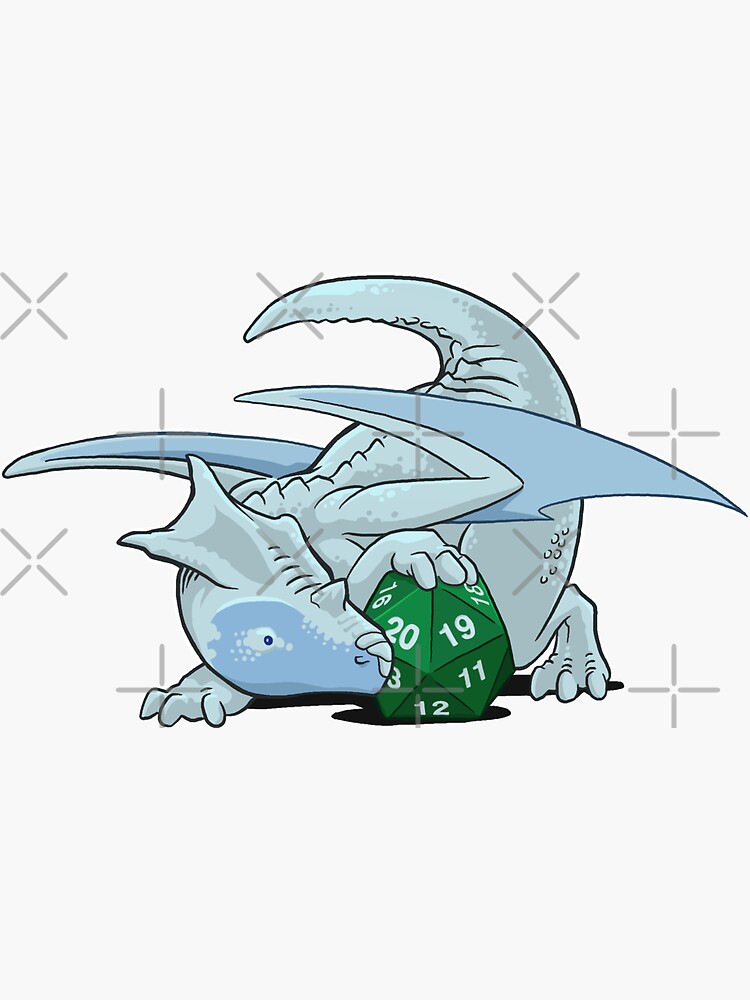 D20 White Dragon by powersdesign