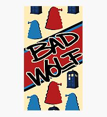 Bad Wolf Pattern Photographic Print