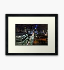 Night street Framed Print