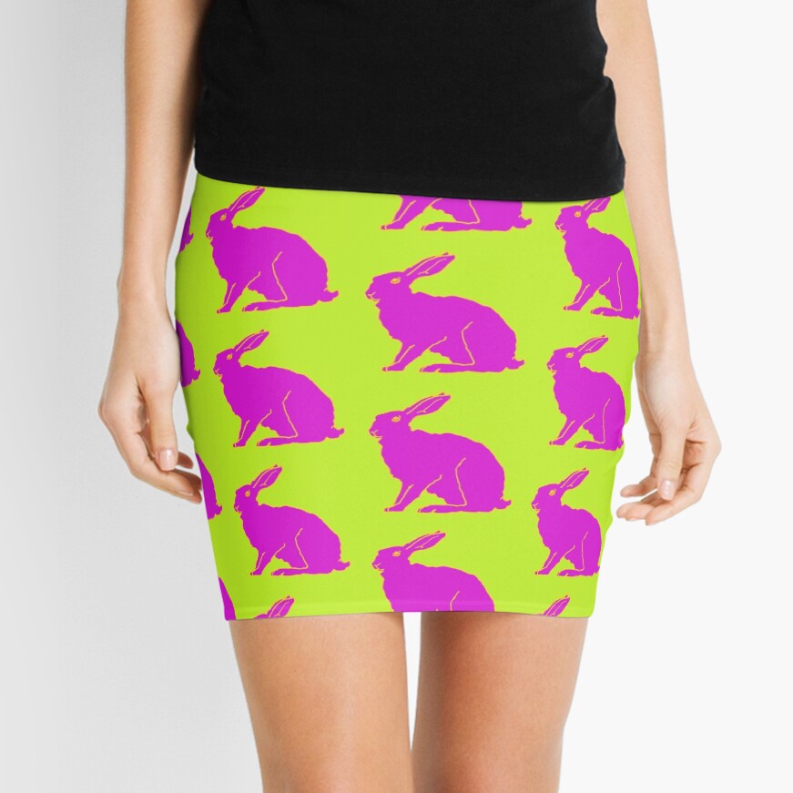 Pink rabbit Mini Skirt
