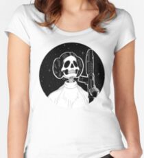 Leia (Stack's Skull Sunday) Fitted Scoop T-Shirt